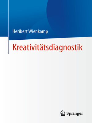 cover image of Kreativitätsdiagnostik